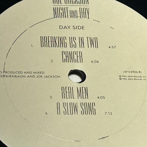 Joe Jackson Night and Day Vinyl Record - Picture 4 of 6